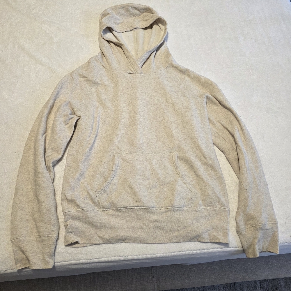 Aerie Cream Hoodie Sweatshirt